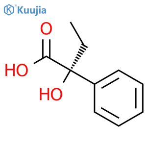 Benzeneacetic acid, a-ethyl-a-hydroxy-, (aR)- structure