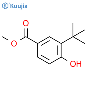 3-Tert-butyl-4-hydroxybenzoic acid methyl ester structure