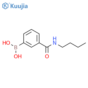 3-(Butylaminocarbonyl)phenylboronic acid structure