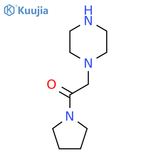 2-(piperazin-1-yl)-1-(pyrrolidin-1-yl)ethan-1-one structure