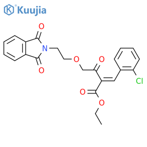 2-(2-Chlorophenyl)methylene-4-2-(1,3-dihydro-1,3-dioxo-2H-isoindol-2-yl)ethoxy-3-oxobutanoic Acid Ethyl Ester structure