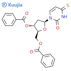 1-(3,5-Di-O-benzoyl-2-deoxy-β-L-erythro-pentofuranosyl)-3,4-dihydro-4-thioxo-2(1H)-pyrimidinone structure