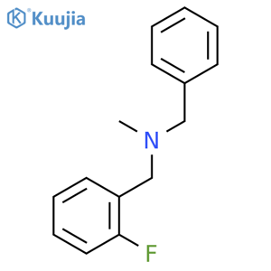 N-Benzyl-1-(2-fluorophenyl)-N-methylmethanamine structure