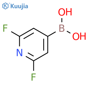 (2,6-Difluoropyridin-4-yl)boronic acid structure