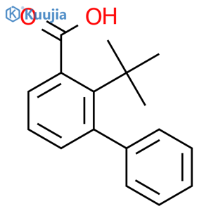 2-tert-Butylbiphenyl-3-carboxylic acid structure