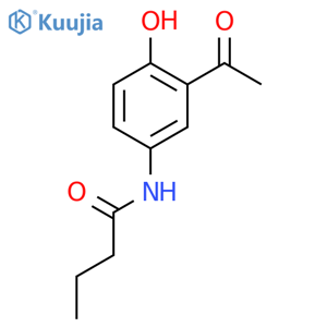 N-(3-Acetyl-4-hydroxyphenyl)butanamide structure