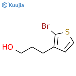 3-(2-bromothiophen-3-yl)propan-1-ol structure