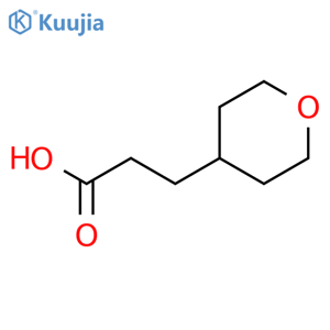 3-(oxan-4-yl)propanoic acid structure