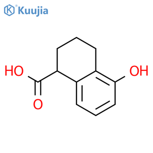 5-Hydroxy-1,2,3,4-tetrahydronaphthalene-1-carboxylic acid structure