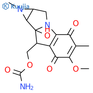 Azirino[2',3':3,4]pyrrolo[1,2-a]indole-4,7-dione,8-[[(aminocarbonyl)oxy]methyl]-1,1a,2,8,8a,8b-hexahydro-8a-hydroxy-6-methoxy-1,5-dimethyl-,(1aS,8R,8aR,8bS)- structure