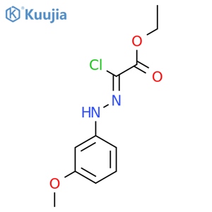 (Z)-Ethyl-2-chloro-2-(2-(3-methoxyphenyl)hydrazono)acetate structure