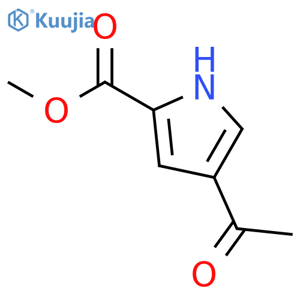 Methyl 4-acetyl-1H-pyrrole-2-carboxylate structure