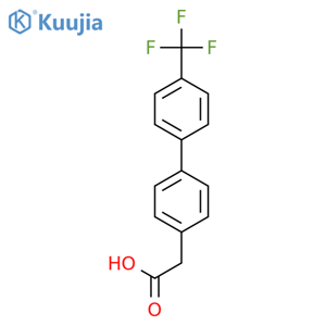 (4'-Trifluoromethylbiphenyl-4-yl)acetic acid structure