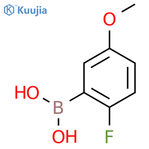 (2-fluoro-5-methoxyphenyl)boronic acid structure