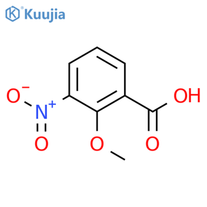 2-Methoxy-3-nitrobenzoic acid structure