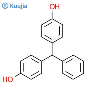 4-[(4-hydroxyphenyl)-phenylmethyl]phenol structure