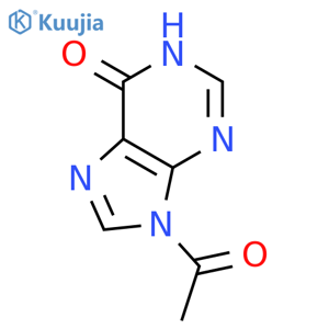 9-acetyl-1,9-dihydro-6H-Purin-6-one structure