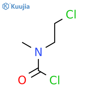 N-(2-chloroethyl)-N-methylcarbamoyl chloride structure