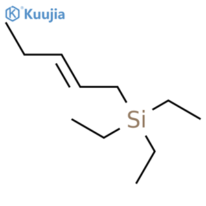 Silane, triethyl-2-pentenyl- structure