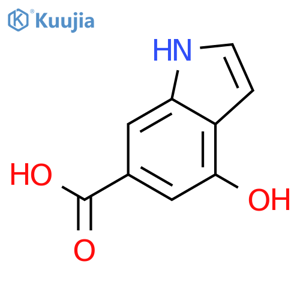 4-Hydroxy-1H-indole-6-carboxylic acid structure