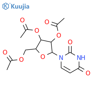 2',3',5'-Tri-O-acetyluridine structure