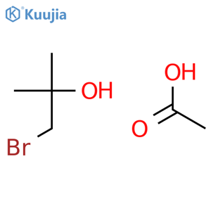 1-bromo-2-methylpropan-2-yl acetate structure