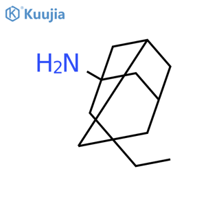 (3-ethyl-1-adamantyl)amine structure