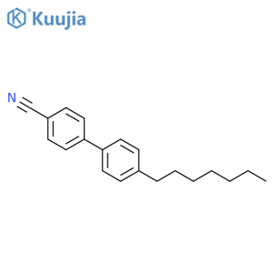 4-Cyano-4’-heptylbiphenyl structure