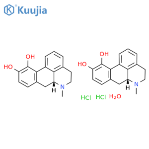 (R)-(-)-Apomorphine Hydrochloride Hemihydrate structure