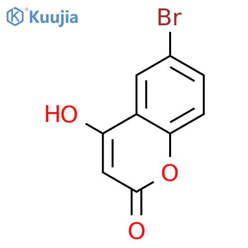 6-bromo-4-hydroxy-2H-chromen-2-one structure