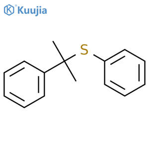 Benzene, [(1-methyl-1-phenylethyl)thio]- structure