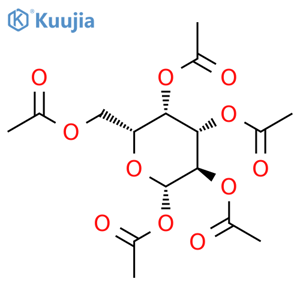 [(2R,3S,4S,5R,6S)-3,4,5,6-tetrakis(acetyloxy)oxan-2-yl]methyl acetate structure