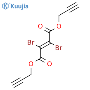 2-Butenedioic acid, 2,3-dibromo-, di-2-propynyl ester, (2E)- structure