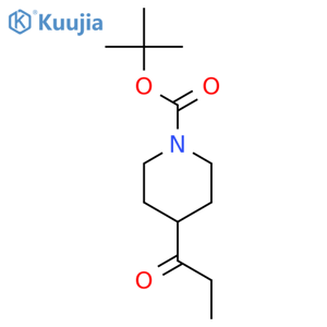 Tert-butyl 4-propionylpiperidine-1-carboxylate structure