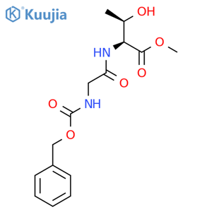 N-[(Phenylmethoxy)carbonyl]glycyl-L-threonine methyl ester structure