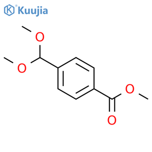 Benzoic acid,4-(dimethoxymethyl)-, methyl ester structure