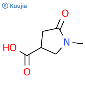 1-Methyl-5-oxopyrrolidine-3-carboxylic acid structure