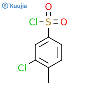 3-chloro-4-methylbenzene-1-sulfonyl chloride structure