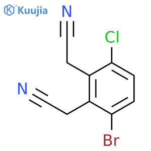 1,2-Benzenediacetonitrile, 3-bromo-6-chloro- structure