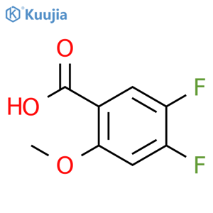 4,5-Difluoro-2-methoxybenzoic acid structure