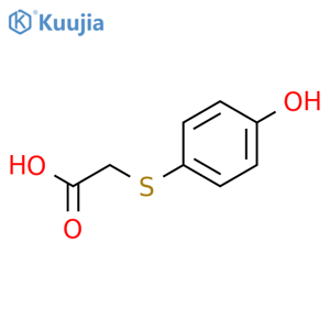 2-(4-Hydroxyphenyl)sulfanylacetic acid structure