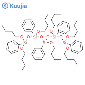 Pentasiloxane, 1,1,3,5,7,9,9-heptabutoxy-1,3,5,7,9-pentaphenyl- structure