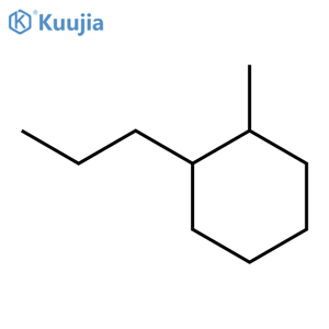 Cyclohexane,1-methyl-2-propyl- structure