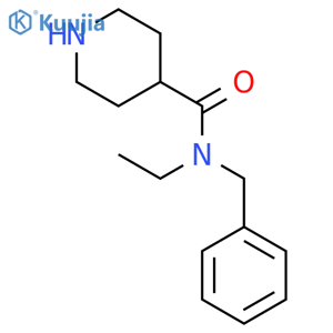 N-Benzyl-N-ethylpiperidine-4-carboxamide structure