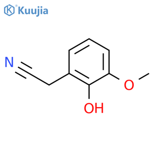 2-Hydroxy-3-methoxyphenylacetonitrile structure