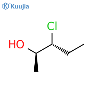 Pentyl, 3-chloro-4-hydroxy-, (3R,4R)-rel- structure