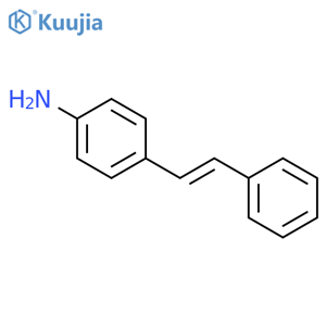 4-(E)-2-phenylethenylaniline structure