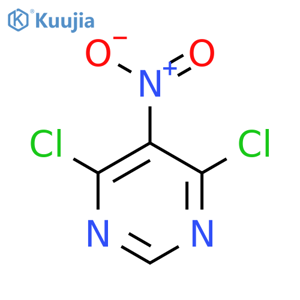 4,6-dichloro-5-nitro-pyrimidine structure
