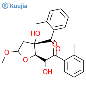 Methyl 2-Deoxy-3,5-di-O-p-toluoyl-D-erythro-pentoside structure