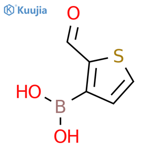 (2-formylthiophen-3-yl)boronic acid structure